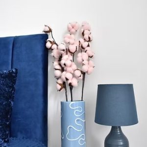 Light pink cotton with vase